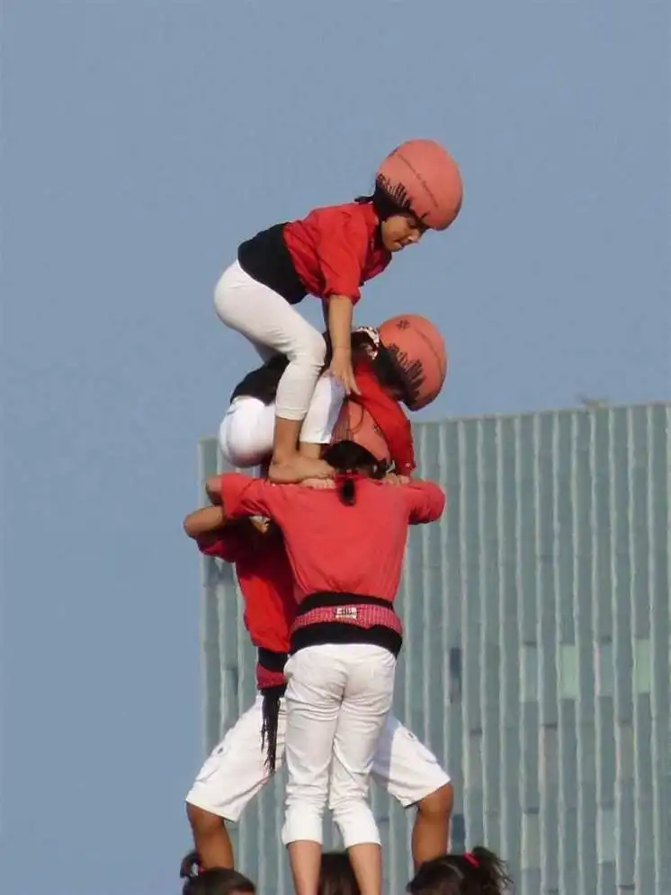 Castellers en Barcelona